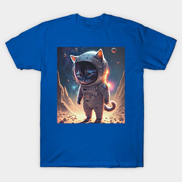 Moon cat T-Shirt by presstex.ua@gmail.com